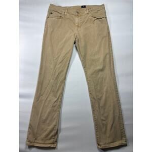 AG Adriano Goldschmied Men's The Graduate Tailored Leg Tan Pants - 36x32 (37x33)